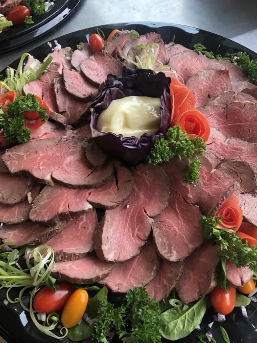 Beef tenderloin catering platter