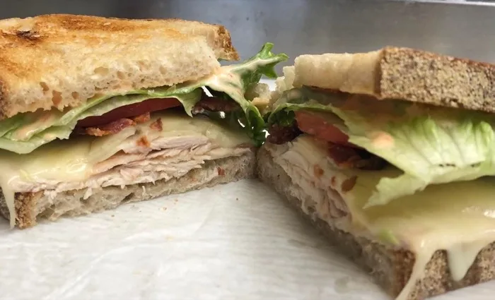 Grilled chicken sandwich at Barnstable Market