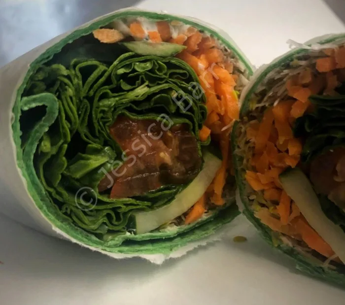 Village Veggie wrap at Barnstable Market